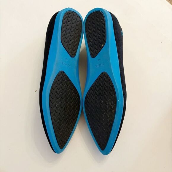 VIVAIA Tamia Walker Lightweight Almond-Toe Flats Black Knit size 43 US 11 - Picture 13 of 13